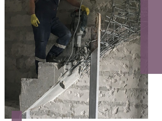 Демонтаж металлических и бетонных лестниц в Астрахани