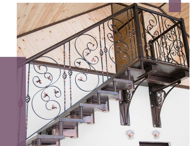 Кованые лестницы в Астрахани от 80153 руб. под ключ