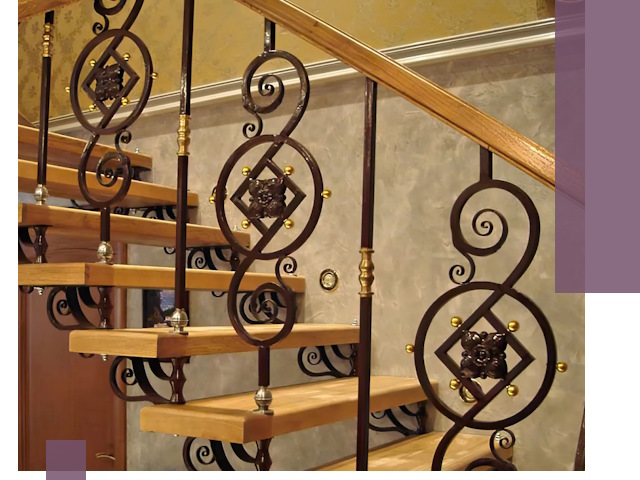 Изготовление кованых лестниц под ключ в Астрахани