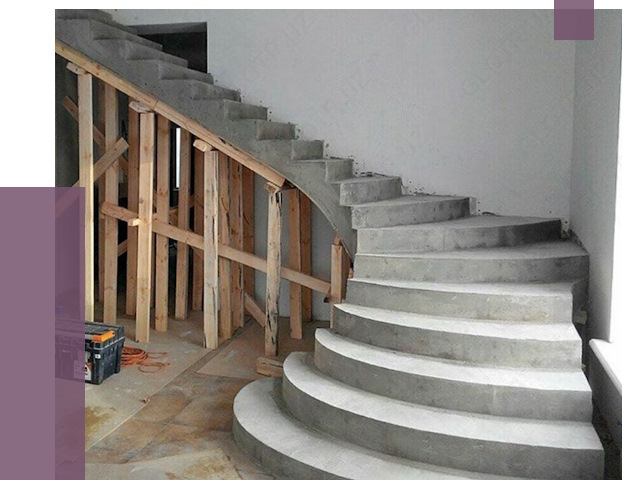 Изготовление бетонных лестниц под ключ в Астрахани от 20038 руб. | ПРОЛЁТ-Стр