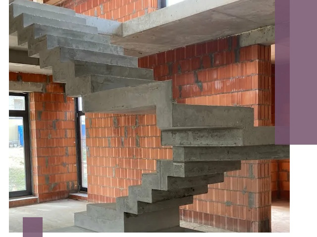 Изготовление бетонных лестниц под ключ в Астрахани