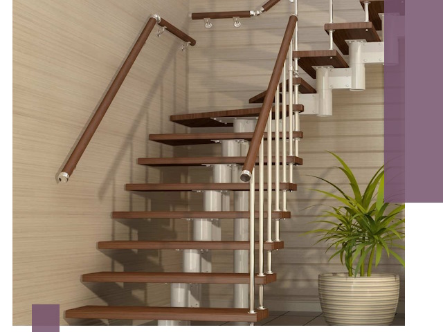 Изготовление модульных лестниц под ключ в Астрахани