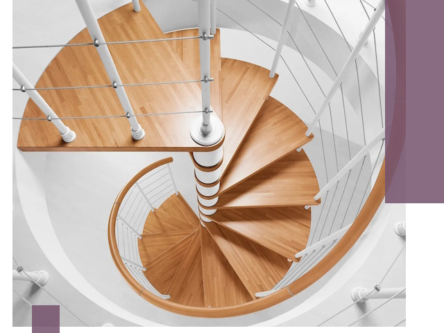 Изготовление винтовых лестниц под ключ в Астрахани