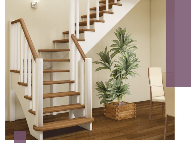 Г-образные лестницы под ключ в Астрахани — изготовление и монтаж