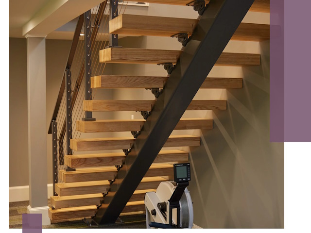 Лестницы на монокосоурах под ключ в Астрахани - изготовление и монтаж