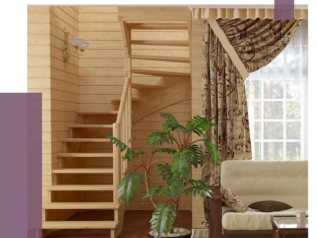 Лестницы для дачи в Астрахани от 76299 руб.  | ПРОЛЁТ-Стр