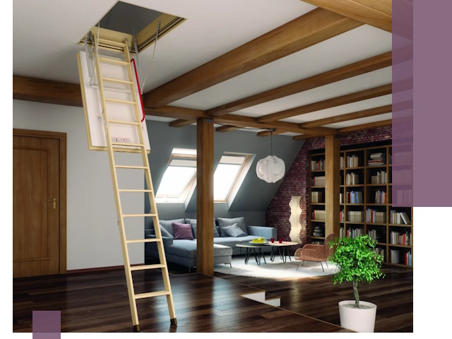 Чердачные лестницы под ключ в Астрахани: изготовление и монтаж