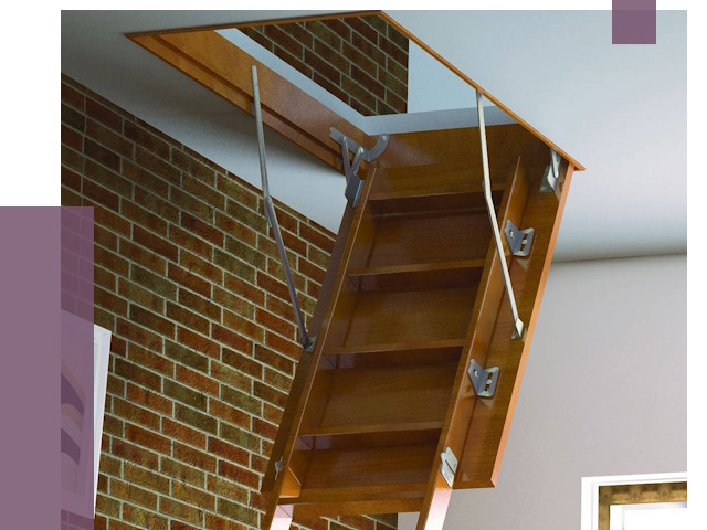 Установка чердачной лестницы в Астрахани от 7861 руб. | ПРОЛЁТ-Стр