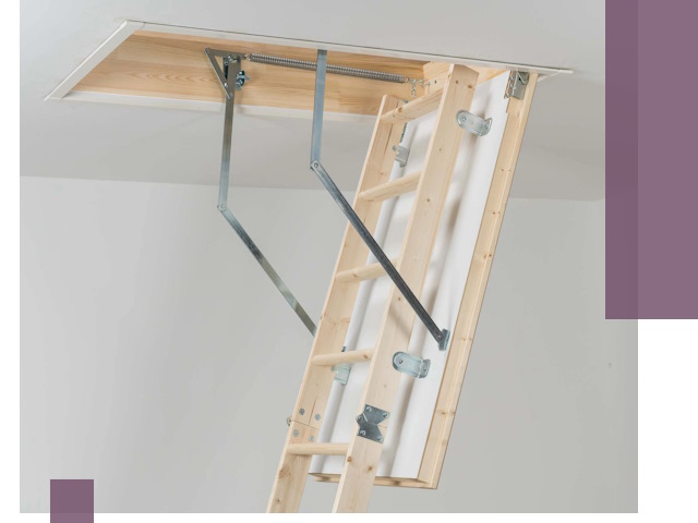 Установка чердачной лестницы под ключ в Астрахани