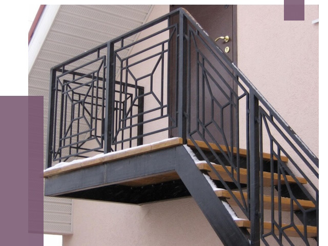 Металлические перила в Астрахани от 4316 руб.  | ПРОЛЁТ-Стр