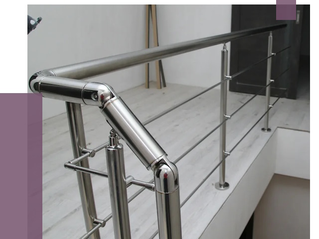 Перила из нержавеющей стали в Астрахани от 9043 руб. под ключ | ПРОЛЁТ-Стр