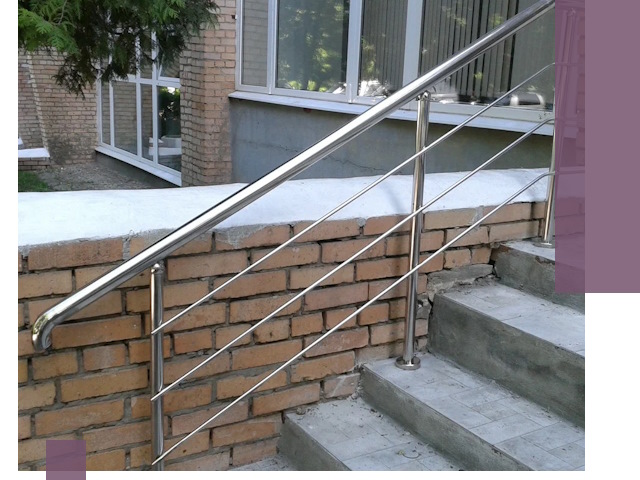 Перила из нержавеющей стали высокого качества в Астрахани