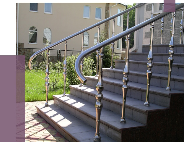 Перила для крыльца в Астрахани от 10790 руб. — монтаж ПРОЛЁТ-Стр