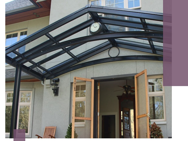 Изготовление и монтаж навесов и козырьков в Астрахани