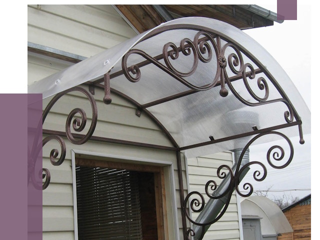 Изготовление козырьков в Астрахани от 7399 руб. — заказать | ПРОЛЁТ-Стр