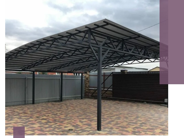 Недорогие навесы под ключ в Астрахани — изготовление и монтаж