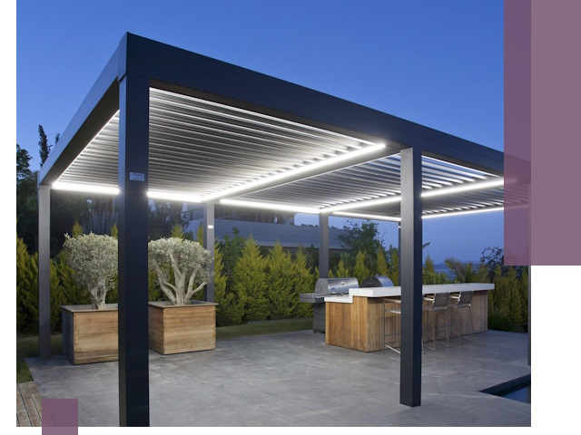 Навесы отдельно стоящие под ключ в Астрахани из металла и поликарбоната