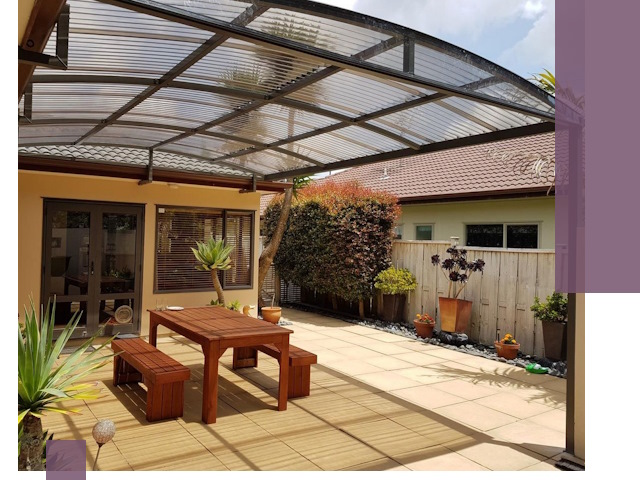 Навесы во двор под ключ в Астрахани — изготовление и монтаж