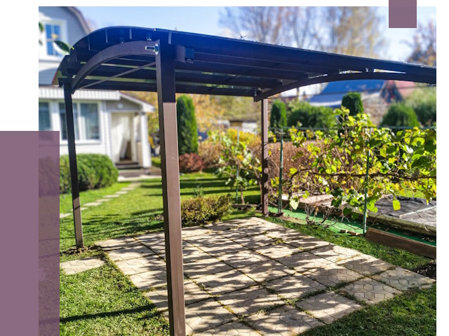 Навесы для дачи в Астрахани от 12794 руб. под ключ — ПРОЛЁТ-Стр