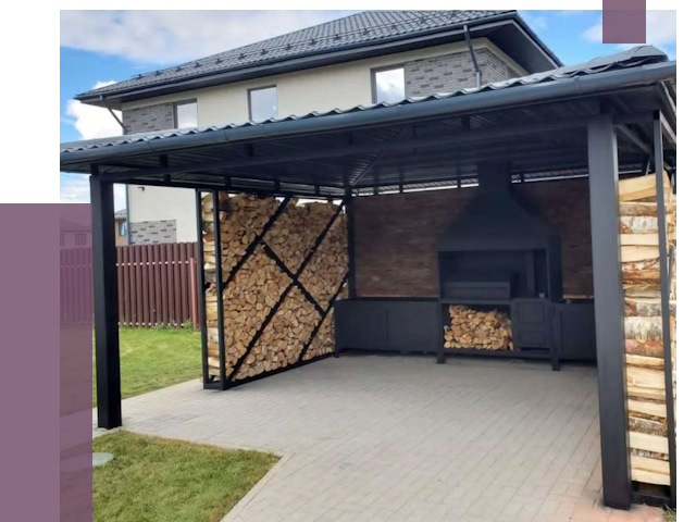 Навесы для барбекю в Астрахани от 12794 руб. под ключ | ПРОЛЁТ-Стр