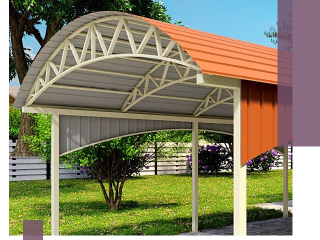 Навесы из профнастила под ключ в Астрахани — установка и монтаж