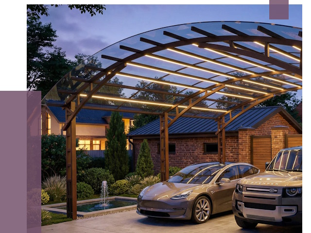 Металлические навесы в Астрахани от 12742 руб. под ключ — ПРОЛЁТ-Стр