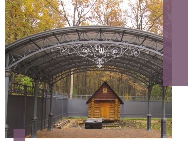 Кованые навесы премиум-класса под заказ в Астрахани