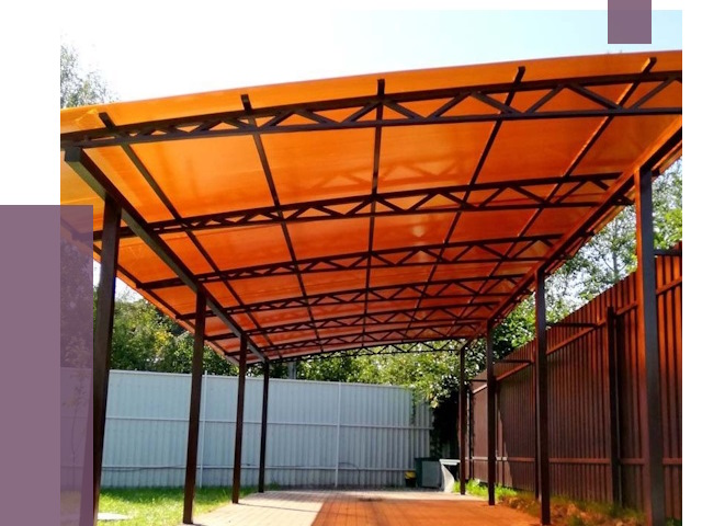 Односкатные навесы под ключ в Астрахани от 13205 руб. 