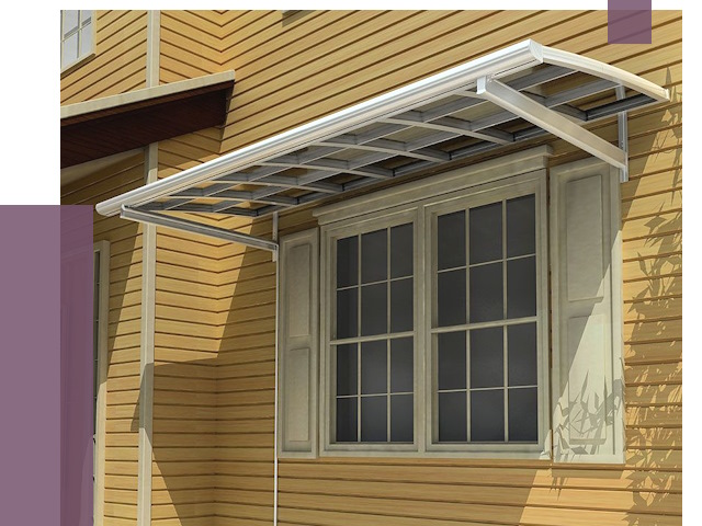 Козырьки над окнами в Астрахани от 7656 руб. — монтаж, покупки | ПРОЛЁТ-Стр