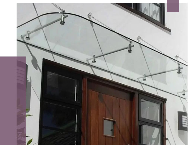 Стеклянные козырьки в Астрахани от 19011 руб. | ПРОЛЁТ-Стр