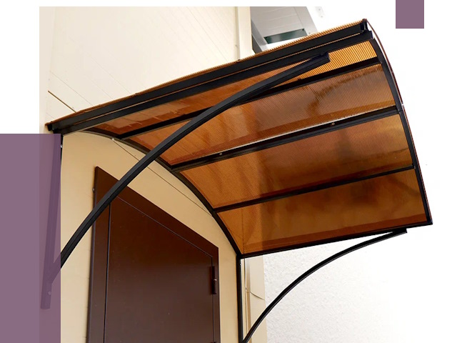 Недорогие козырьки в Астрахани от 7625 руб.  | ПРОЛЁТ-Стр