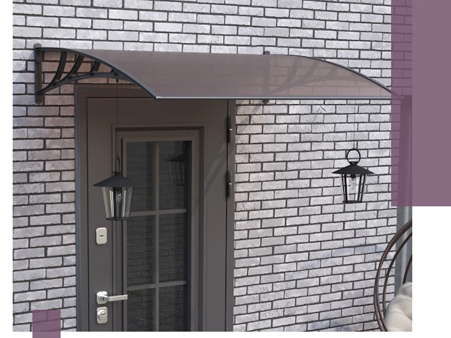 Недорогие козырьки и навесы под ключ в Астрахани