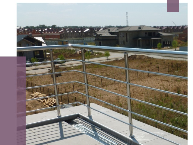 Парапеты из нержавеющей стали в Астрахани от 8015 руб. за м² | ПРОЛЁТ-Стр