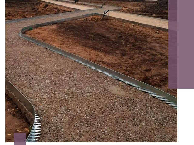 Металлические бордюры под ключ в Астрахани — изготовление и монтаж