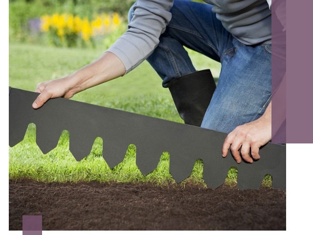 Металлические бордюры для газона в Астрахани — изготовление и монтаж