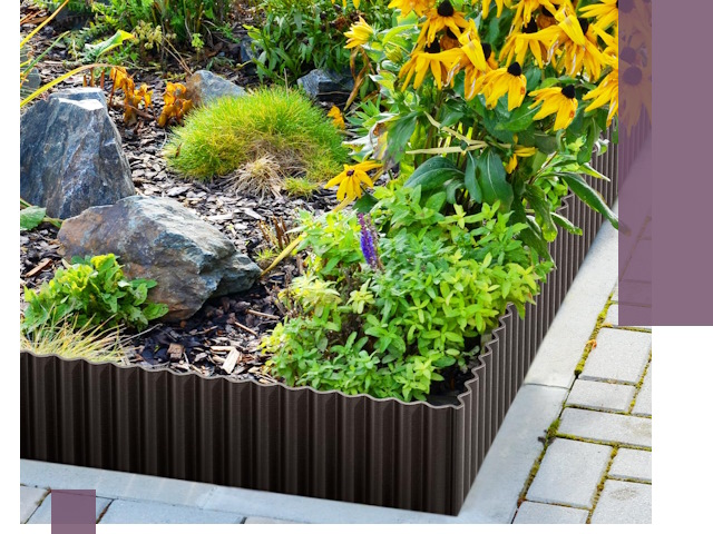 Металлические бордюры для клумб в Астрахани — производство и монтаж